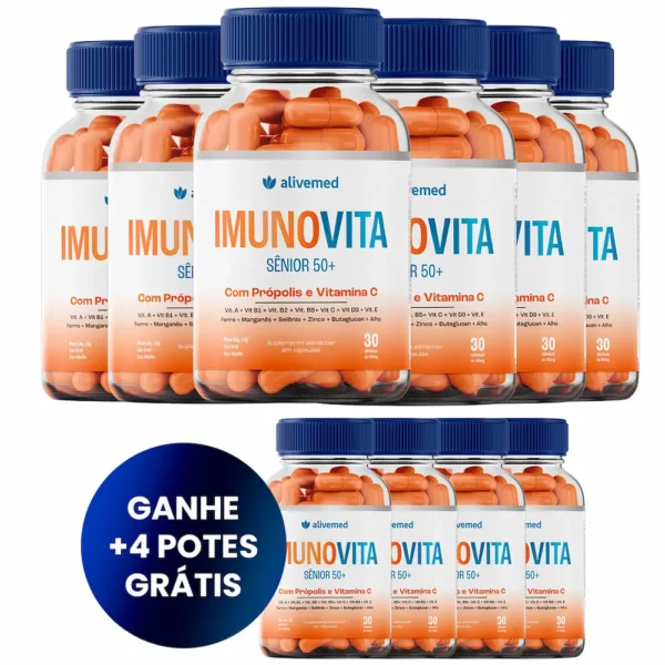 Kit com 10 Potes de ImunoVita (Leve 10 Pague 6)