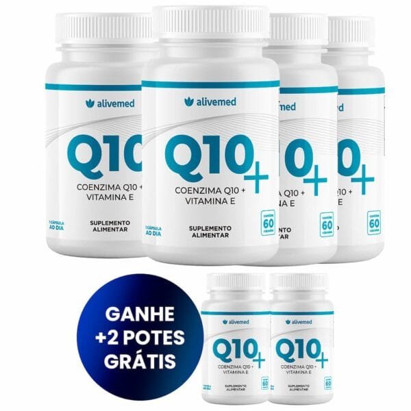Kit com 6 Coenzima Q10+ (Leve 6 Pague 4)