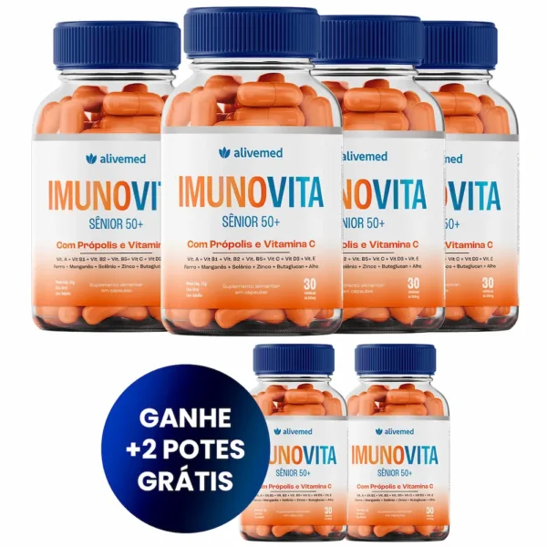 Kit com 6 Potes de ImunoVita (Leve 6 Pague 4)