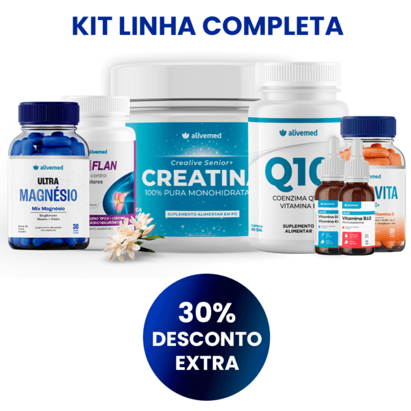Kit com 7 Produtos Alivemed - Experimente Linha Completa 30% off