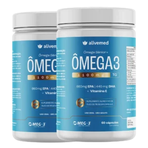Kit com 2 Potes de Ômega Sênior
